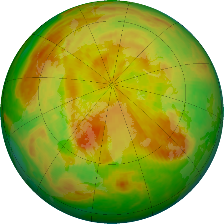 Arctic ozone map for 13 May 2003